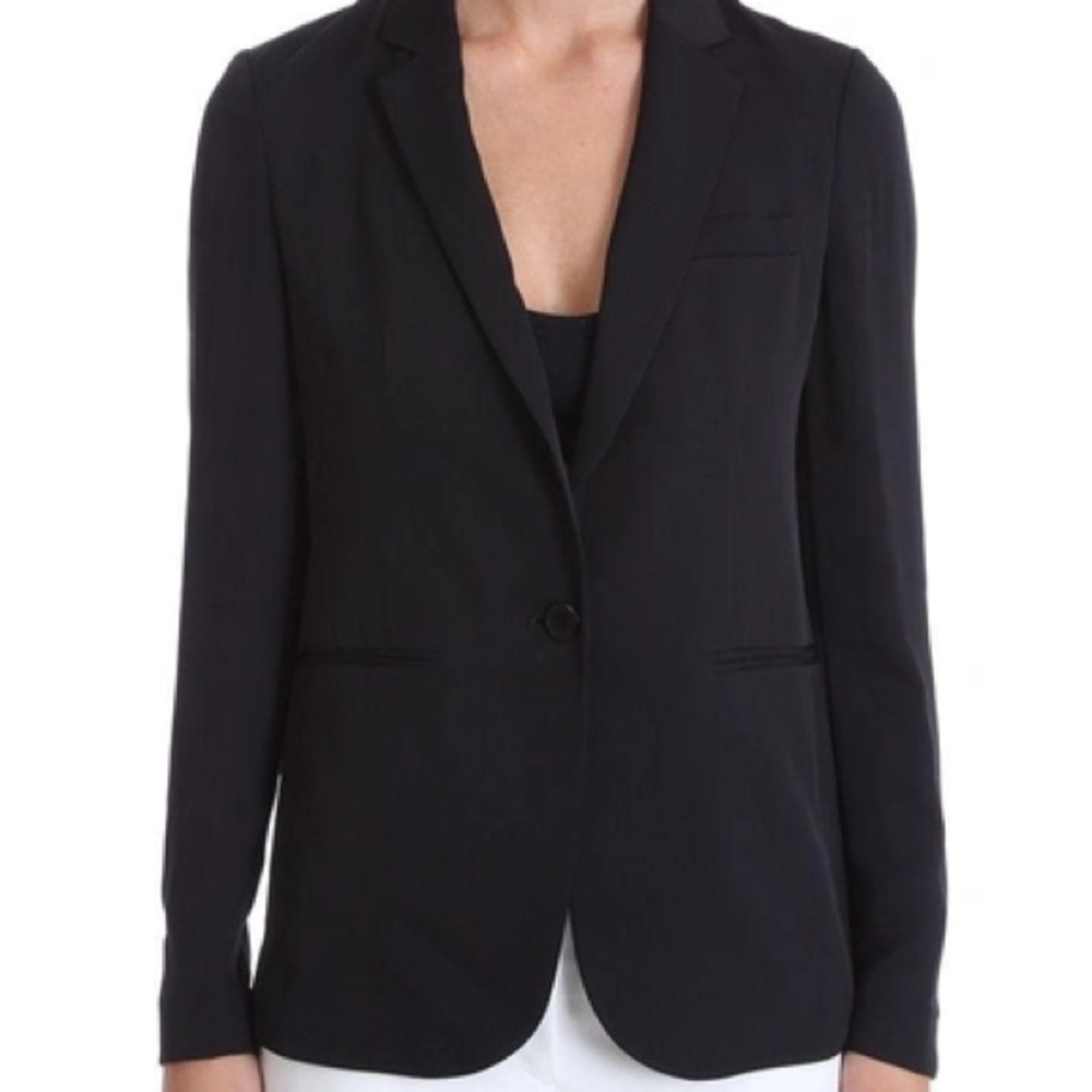3/$15 Theory Silk Grinson Black Blazer